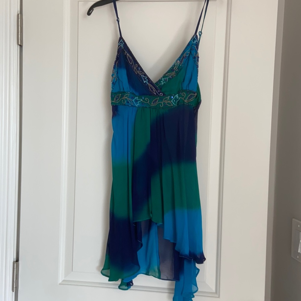 Sheer long tank top